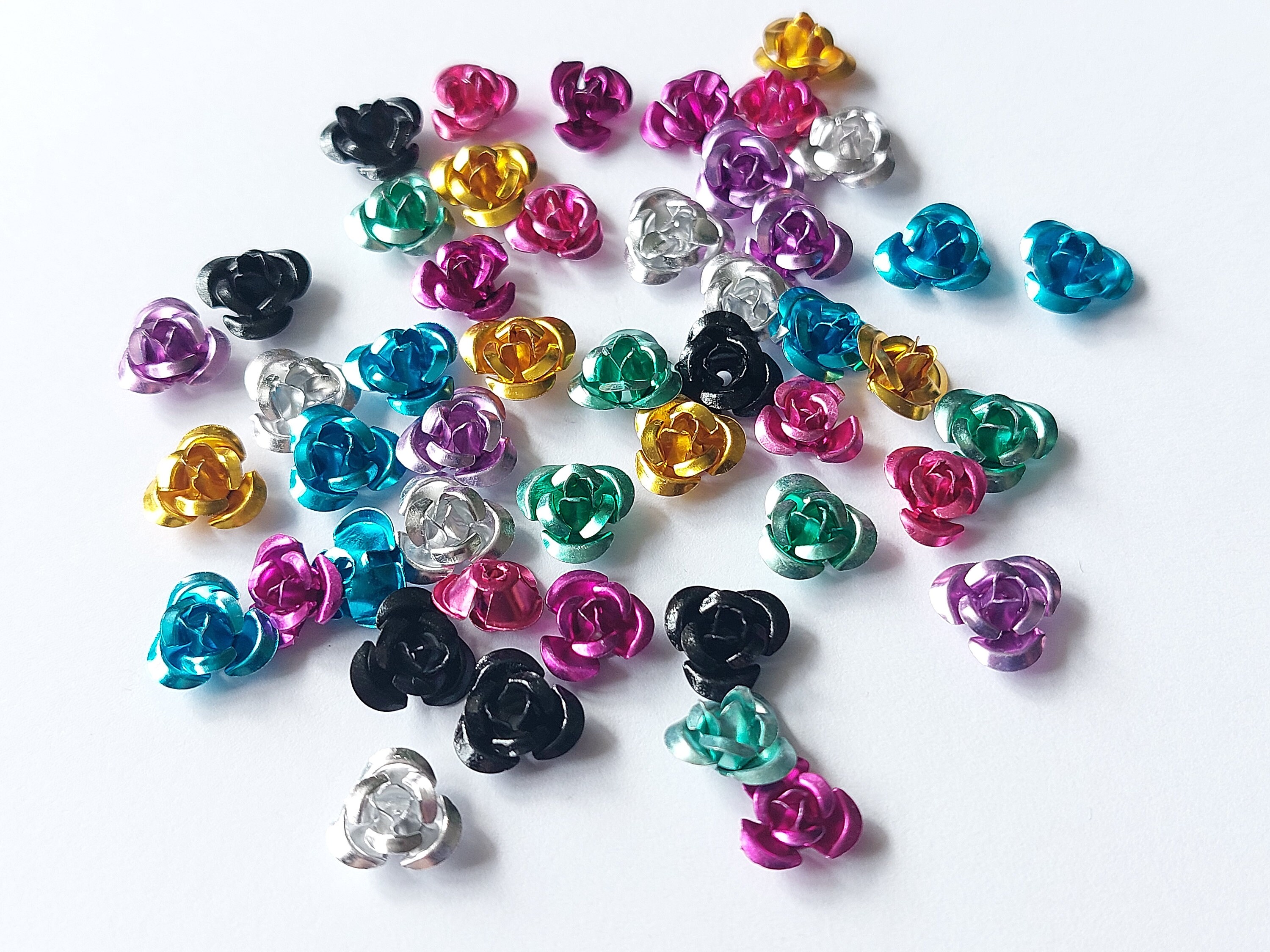 Bulk Beads Polymer Clay Beads 10mm Flower Beads 10mm Beads Assorted Beads  Wholesale Beads 100 pieces