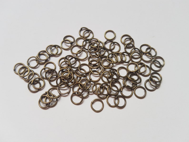 Jewellery making Jewellery findings Jumprings Jewellery rings Antique bronze jumprings Jewellery jumprings