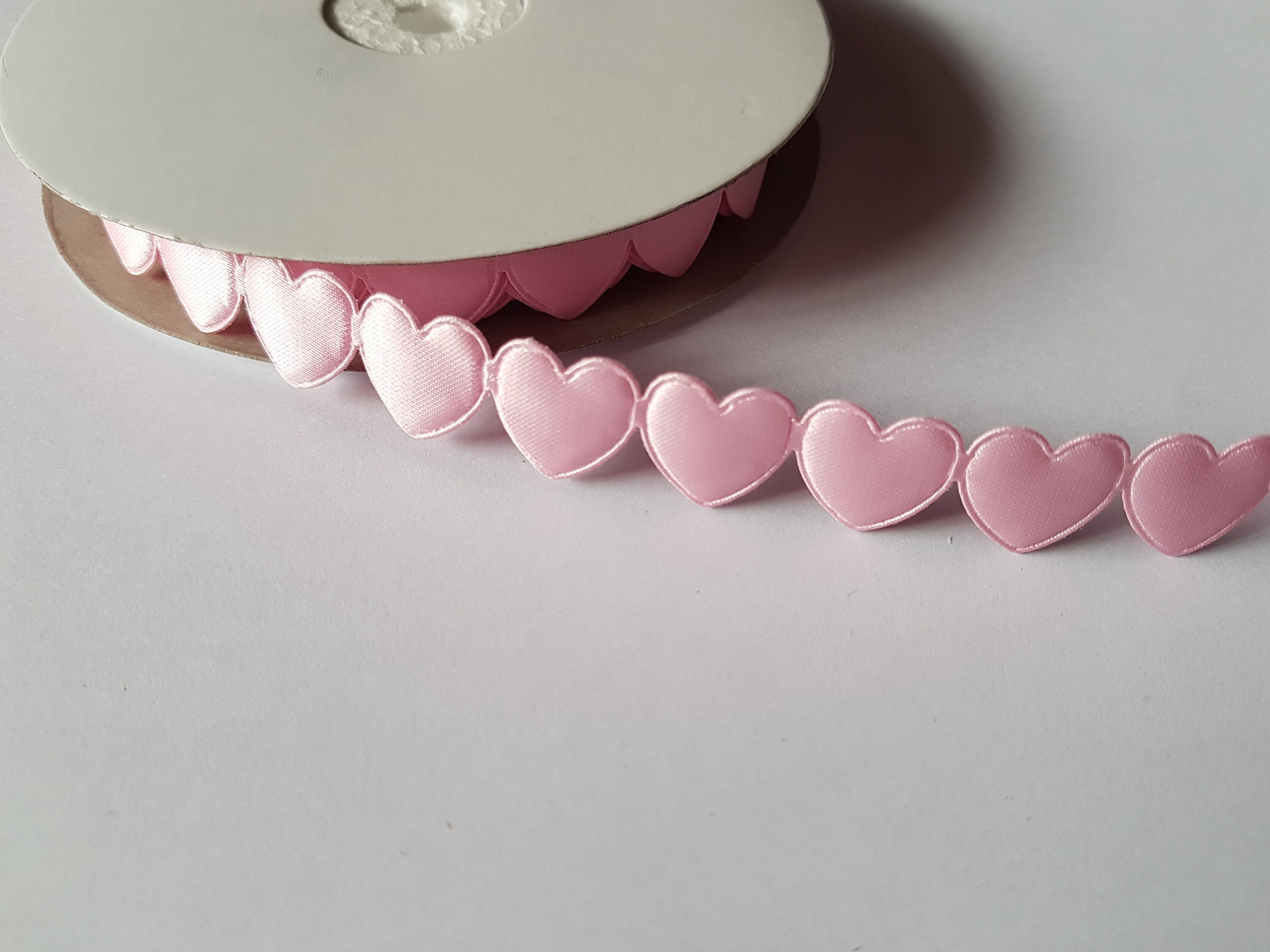 16mm heart trim Satin heart trim Craft trim Satin trim Etsy
