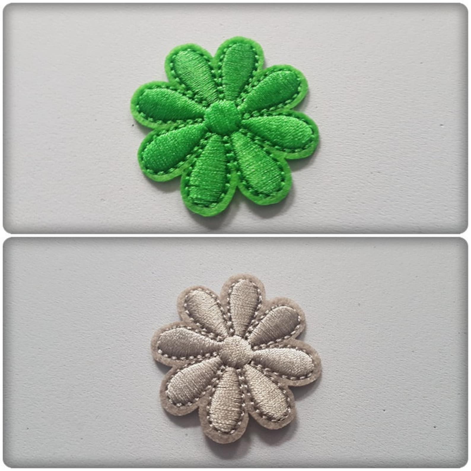 Flower Applique Flower Patch Iron on Applique Iron on Etsy