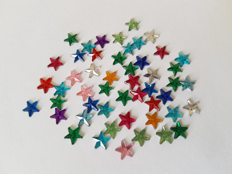 Star Rinstones 6mm Star Rhinestones, Star Rhinestones, Acrylic Star Rhinestones ...