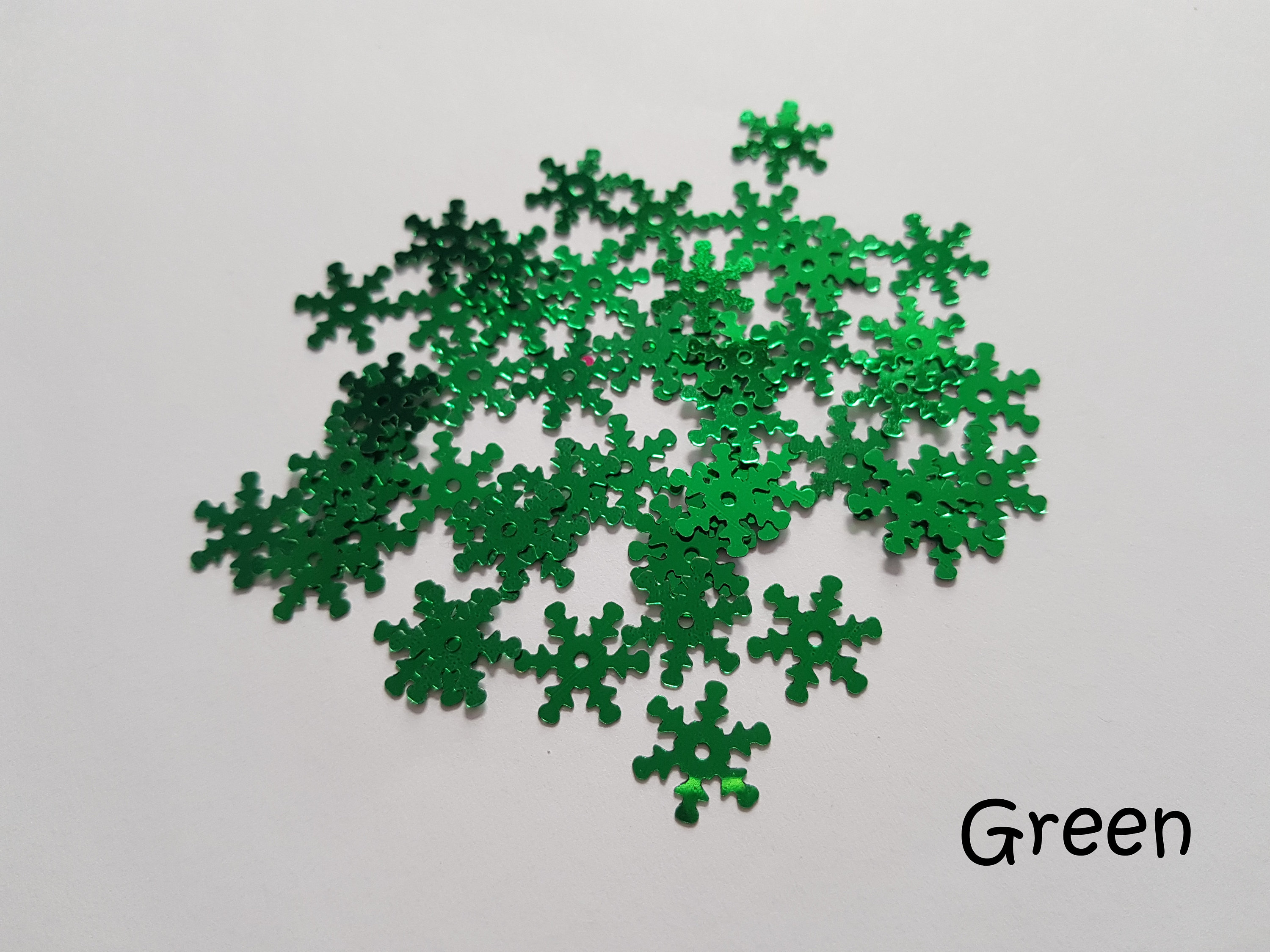 13mm snowflake sequins Snowflake sequins Christmas sequins Etsy