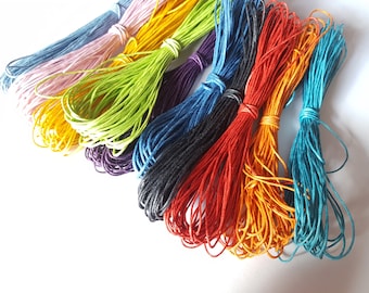 10m waxed cotton cord, Waxed cotton cord, Cotton cord, Waxed cord, Jewellery cord, Cord, Jewellery making, Cotton