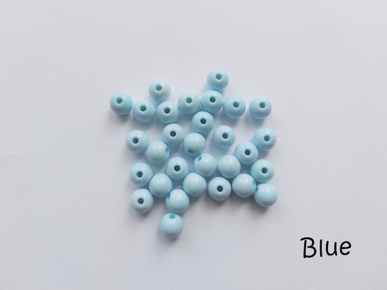 8mm acrylic round beads, Acrylic beads, Round beads, Jewellery making, Craft beads, Round, Beads image 2