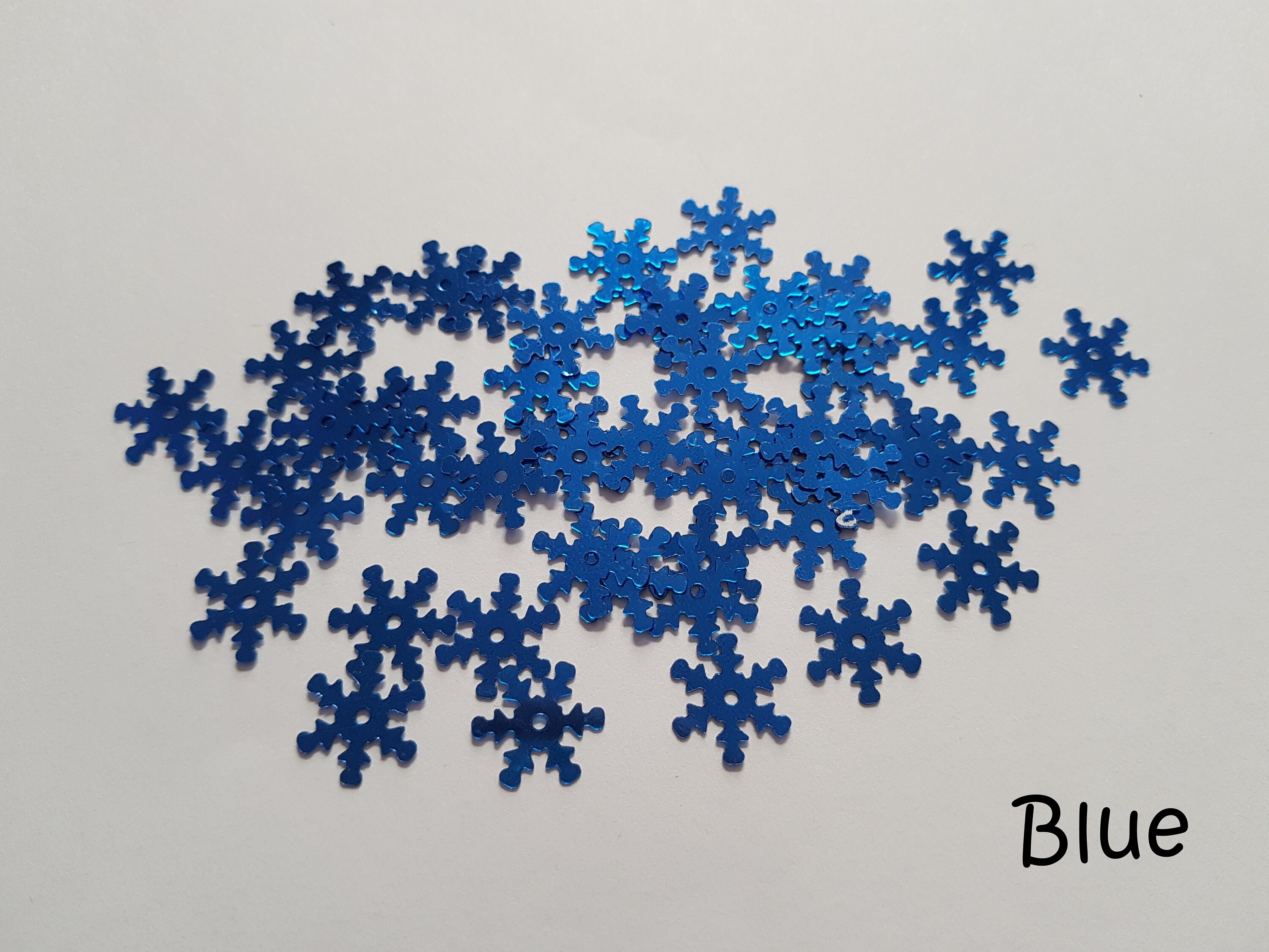 13mm snowflake sequins Snowflake sequins Christmas sequins Etsy