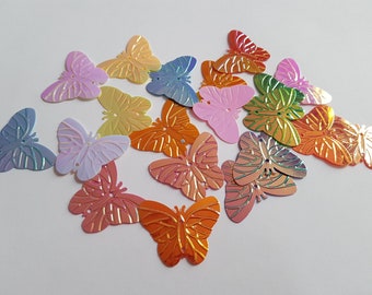 32mm sequins papillon, paillettes papillon AB paillettes plaquées, paillettes, art sequin, Embellishments, Papillon, Papillons