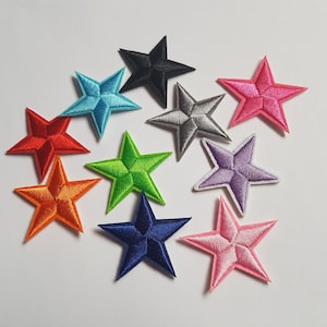 Aplikacja gwiazdy, Naszywka gwiazdy, Aplikacja do prasowania, Naszywka do prasowania, Gwiazda do prasowania, Ozdoba gwiazdy, Gwiazda, Gwiazdy, Akcesorium gwiazdy