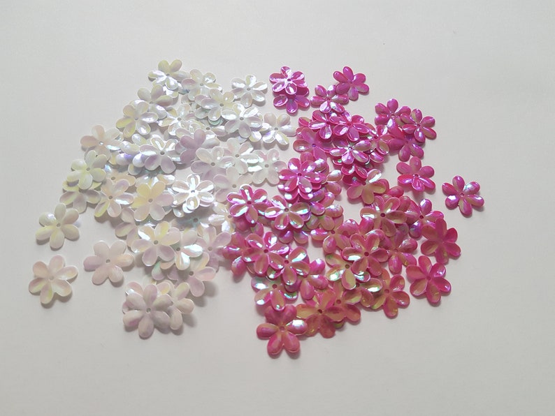 Flowers Flower AB plated sequins Sequin art Scrapbooking Flower sequins