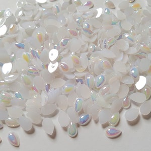 Cabochon lacrimali da 10 mm, cabochon lacrimali, cabochon lacrimali, cabochon di perla, cabochons Flatback