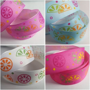 ruban gros-grain de fruits 25mm