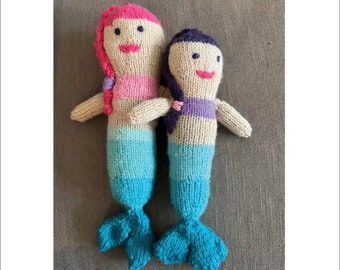 Mermaid Doll Knitting Pattern: DIY Plush Toy (Digital Download)