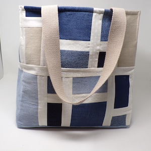 Repurposed Denim Patchwork Tote Bag/Weekender Bag