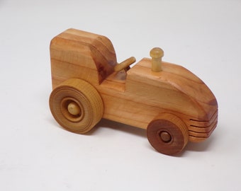 Wooden handcrafted tractor for toddlers/babies