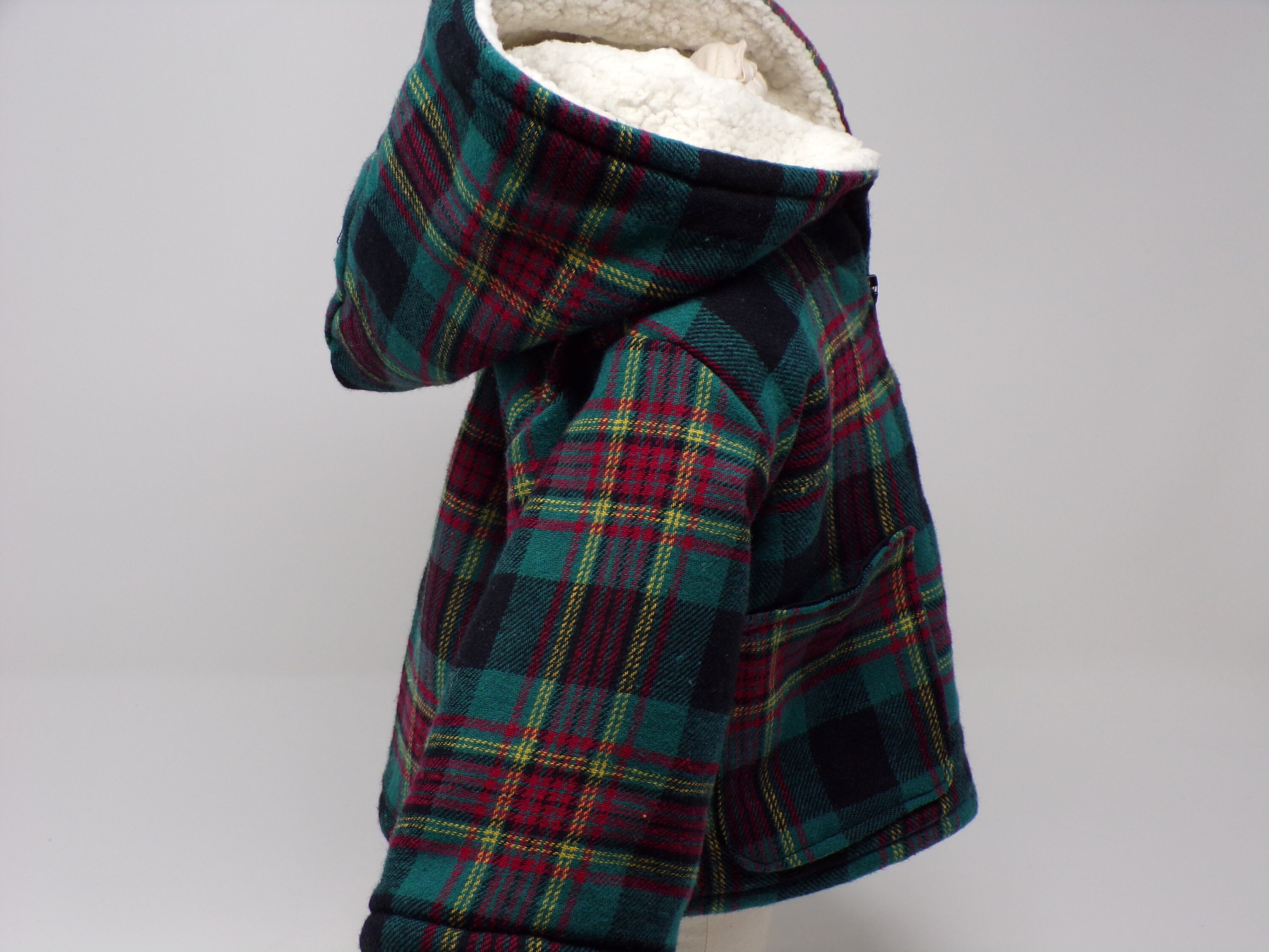 flannel sherpa hoodie