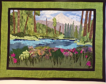 Quilted Wall Hanging - Metolius River