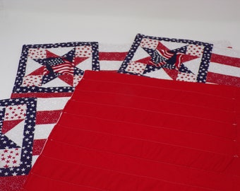 Americana Placemats - Patriotic Quilted Placemats