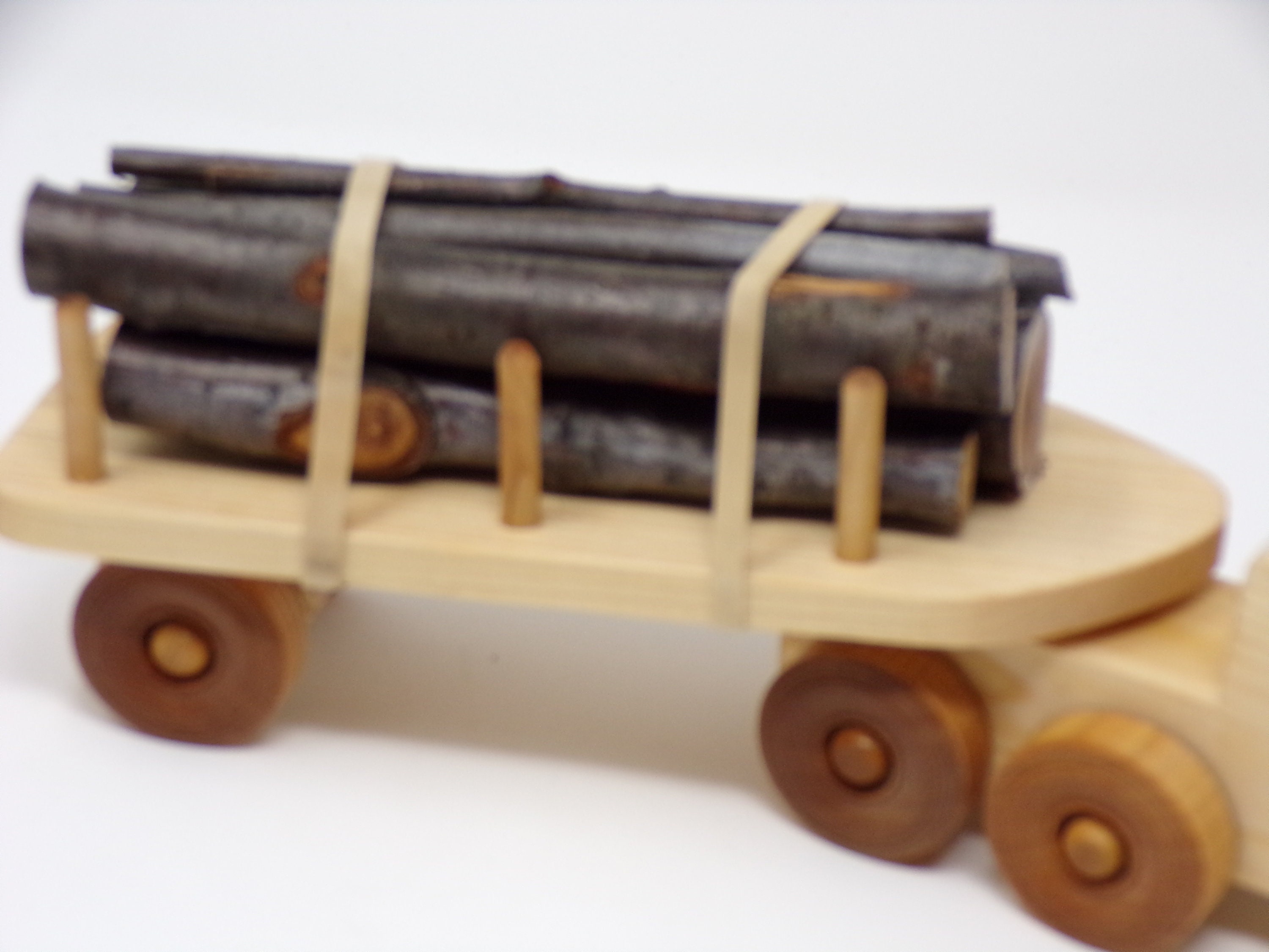 Wooden handcrafted log carrier, Log Carrier Truck