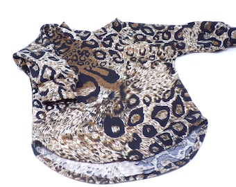 Baby/Toddler Leopard Print Long-Sleeve Dolman Sweater