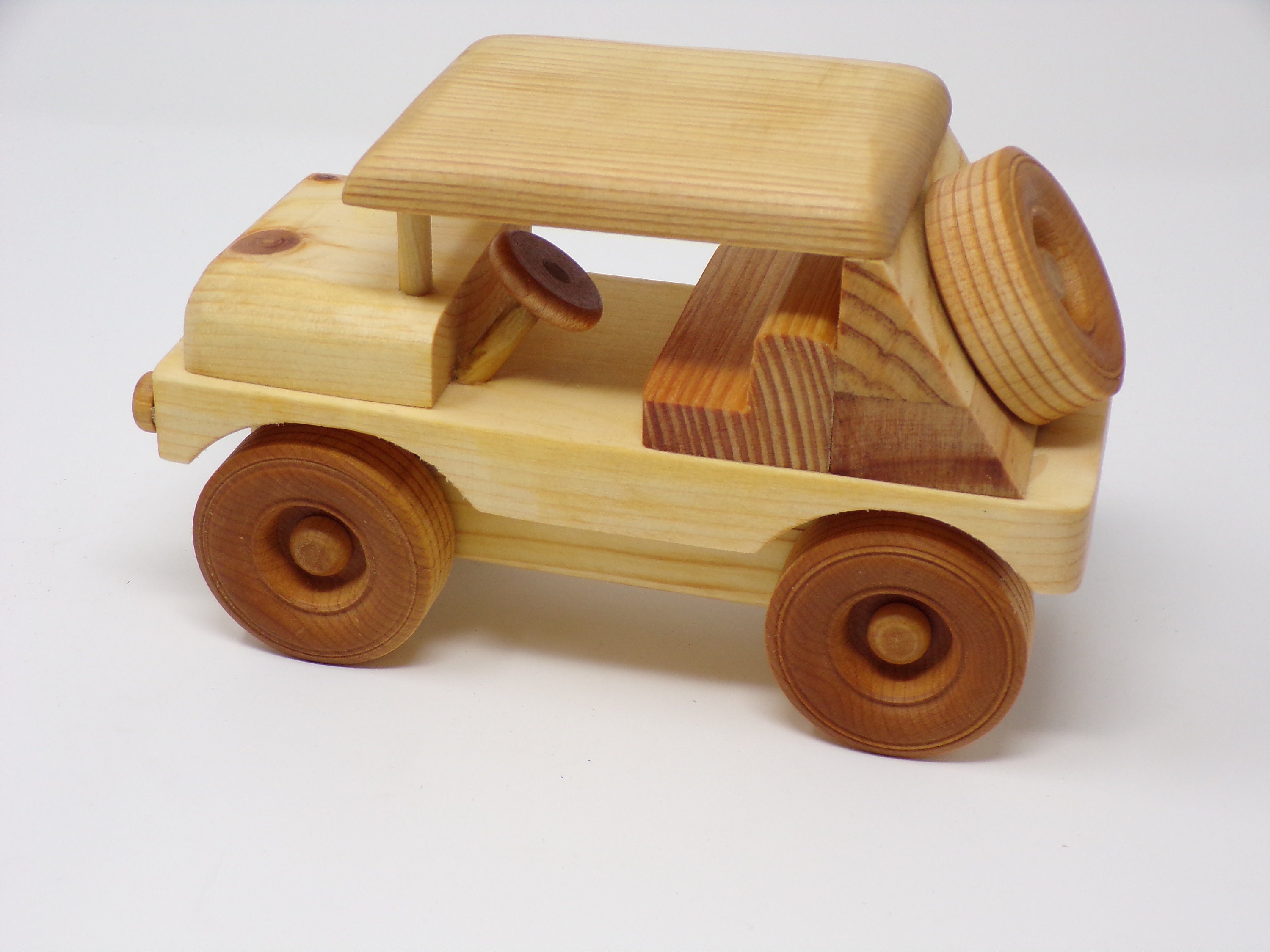 wooden push car