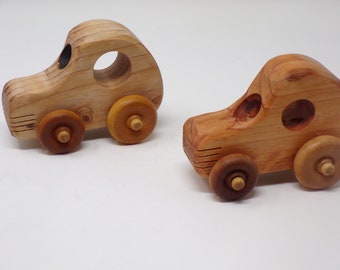 Sports Car - Wooden sports car for babies