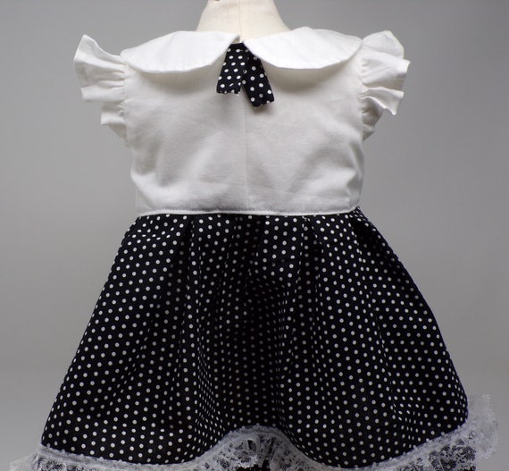 Black and white polka dot baby dress deals