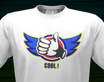 Sonic the Hedgehog "COOL!" T-Shirt | Sonic 2 Special Stage Inspired Thumbs-Up Logo!