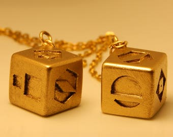 Star Wars Han Solo's Gold Dice Last Jedi Hand-Made Replica