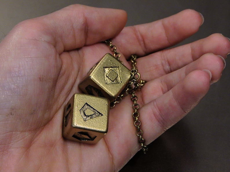 Star Wars Han Solo's Gold Dice Last Jedi Hand-Made Replica image 6