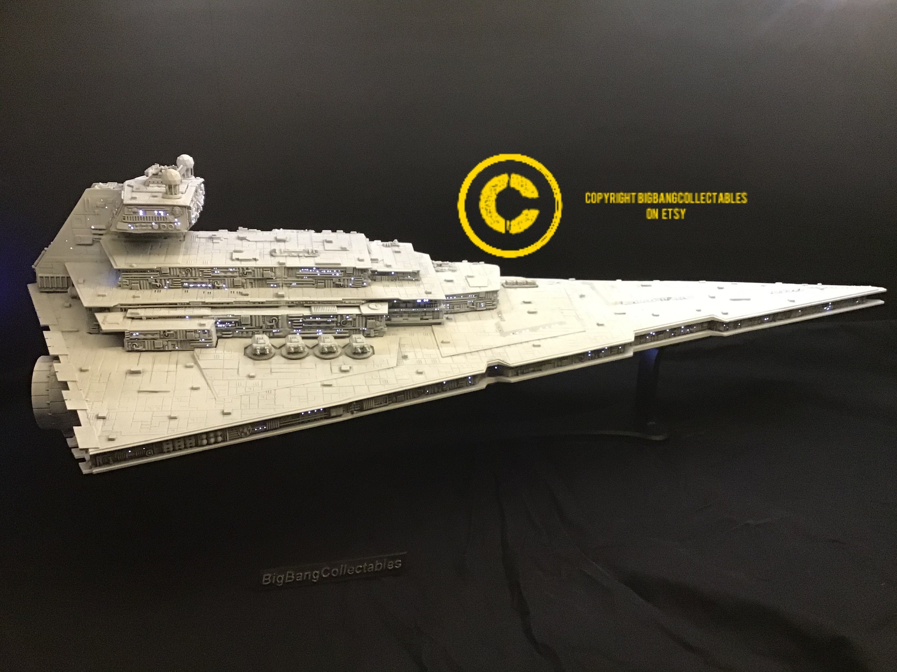 送料込み スターウォーズ スターデストロイヤー3D 特大パズル