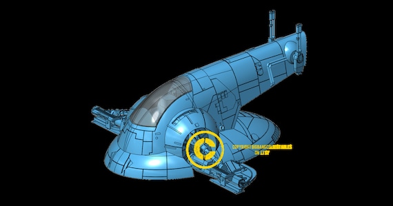 Slave 1 (firespray) Stl Files for 3d Printing - Etsy