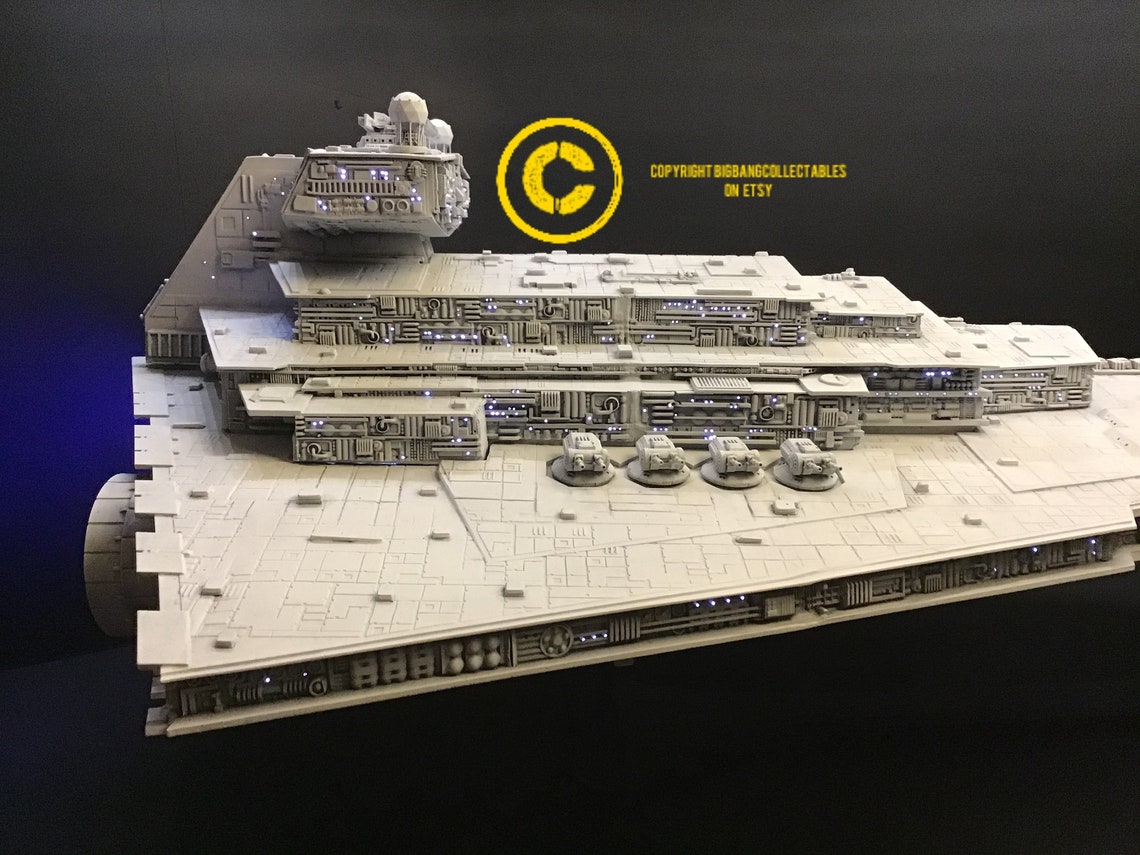 Star Destroyer stl files for 3d printing Etsy