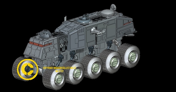 スターウォーズ ジャガーノート HAVw A6。3Dプリント可能な