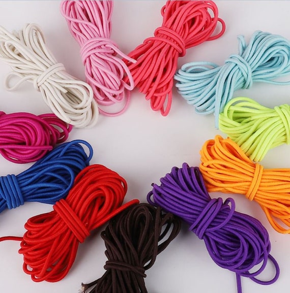 HighQuality Round Elastic Rope Multicolor 2.5mm Elastic Band Etsy