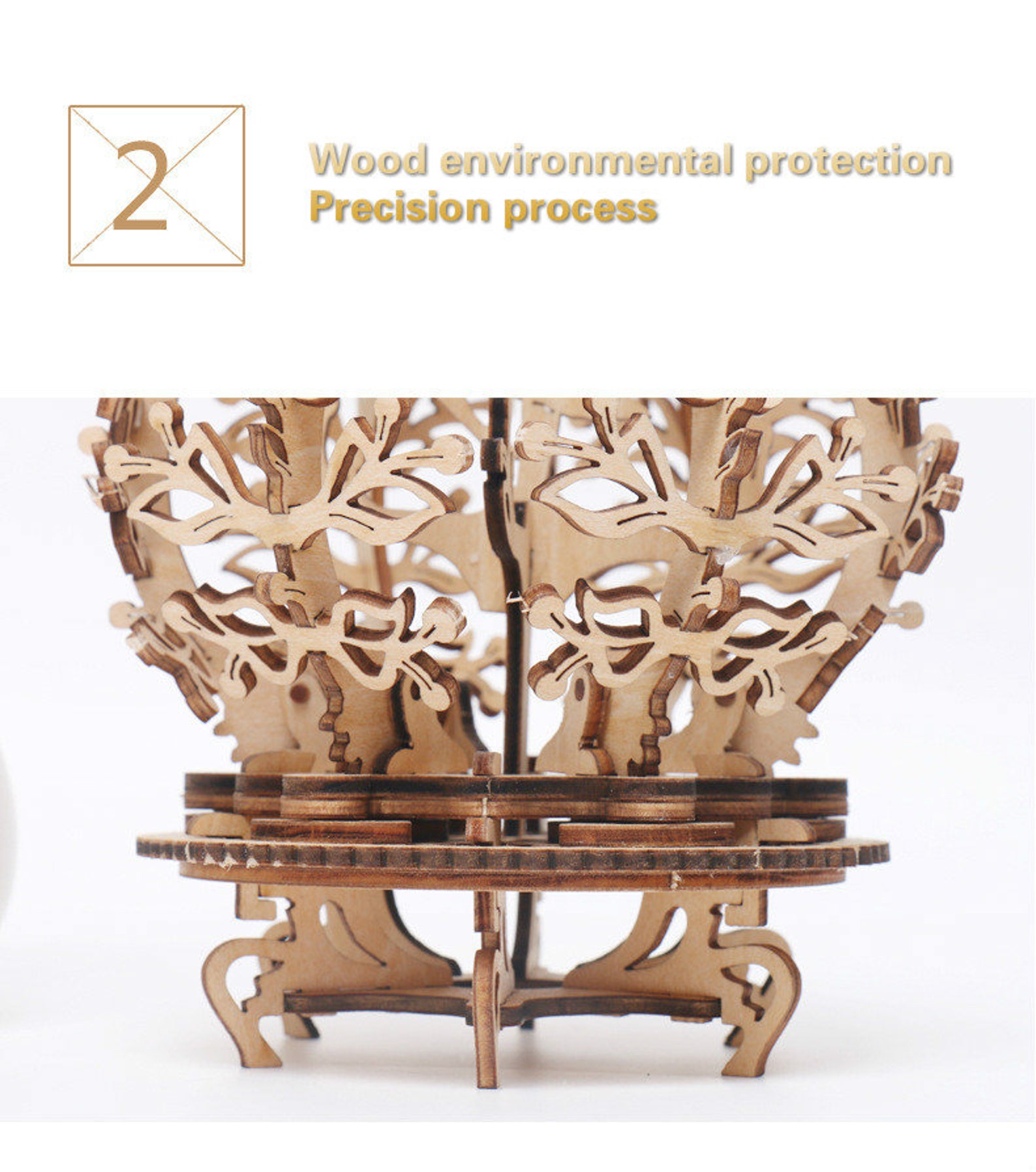 Diy Wooden Mechanical Transmission Woman Flower Gear Rotate Etsy