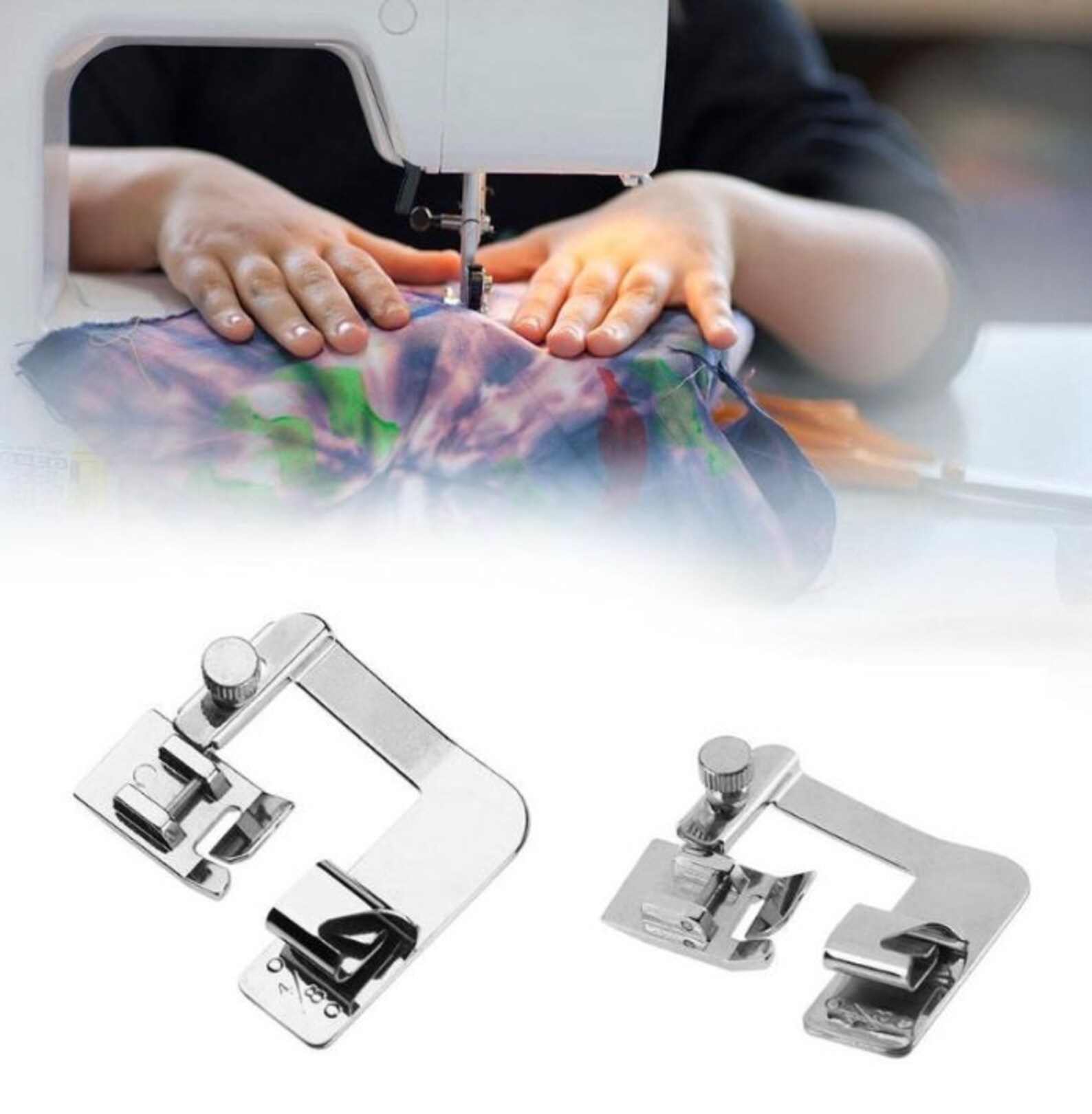 1325 cm Domestic Sewing Machine Foot Presser Rolled Hem Feet Etsy