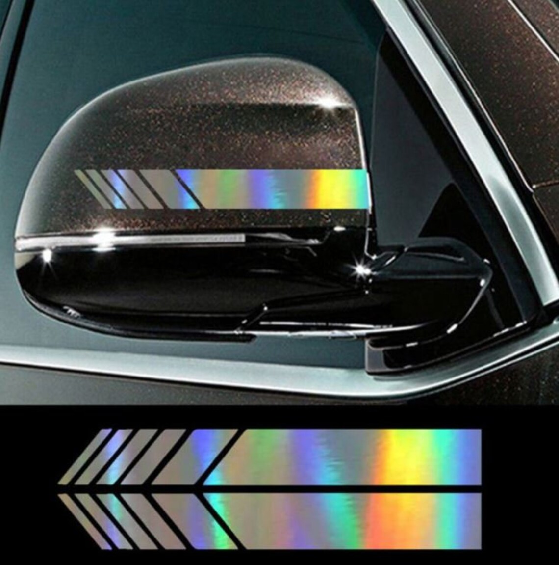 1Pair Car Side Rear View Mirror Stripes Stickers For Car Decor Etsy