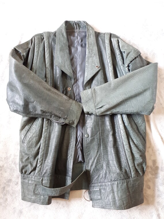 Original Vintage Real Crocodile Skin Jacket
