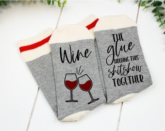 Wine Novelty Socks, Funny Sock, Work, Gift, Talking Sock, If you can read this, men, women, FREE SHIPPING