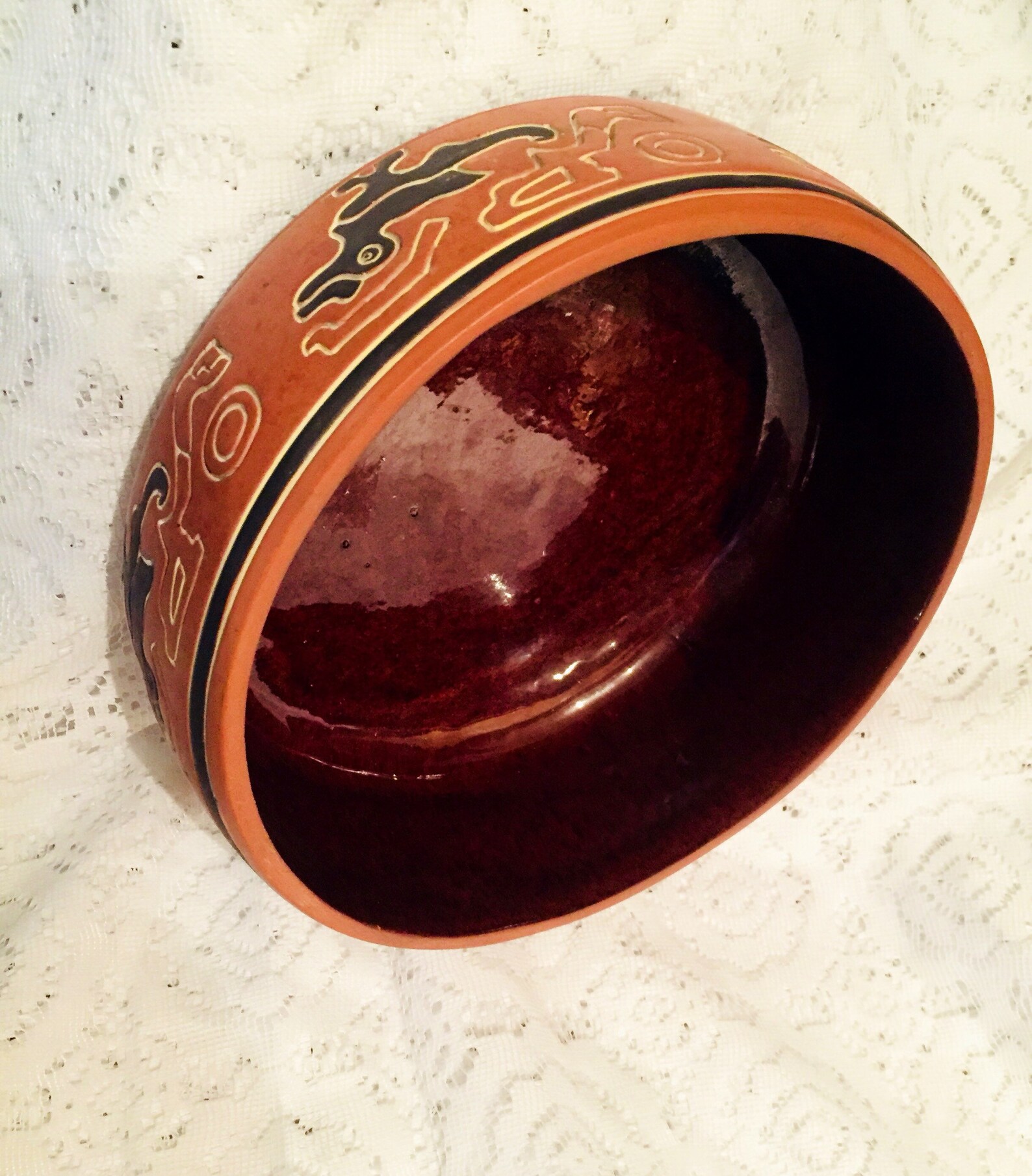 Mexican Handcrafted Clay Bowl Art Pottery Bowl Terracotta | Etsy