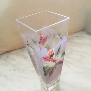 Handmade Glass Vase .