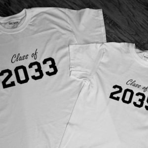 Grow With Me Graduation Shirt/Class of.../Future Graduate/Milestone Keepsake School Shirt