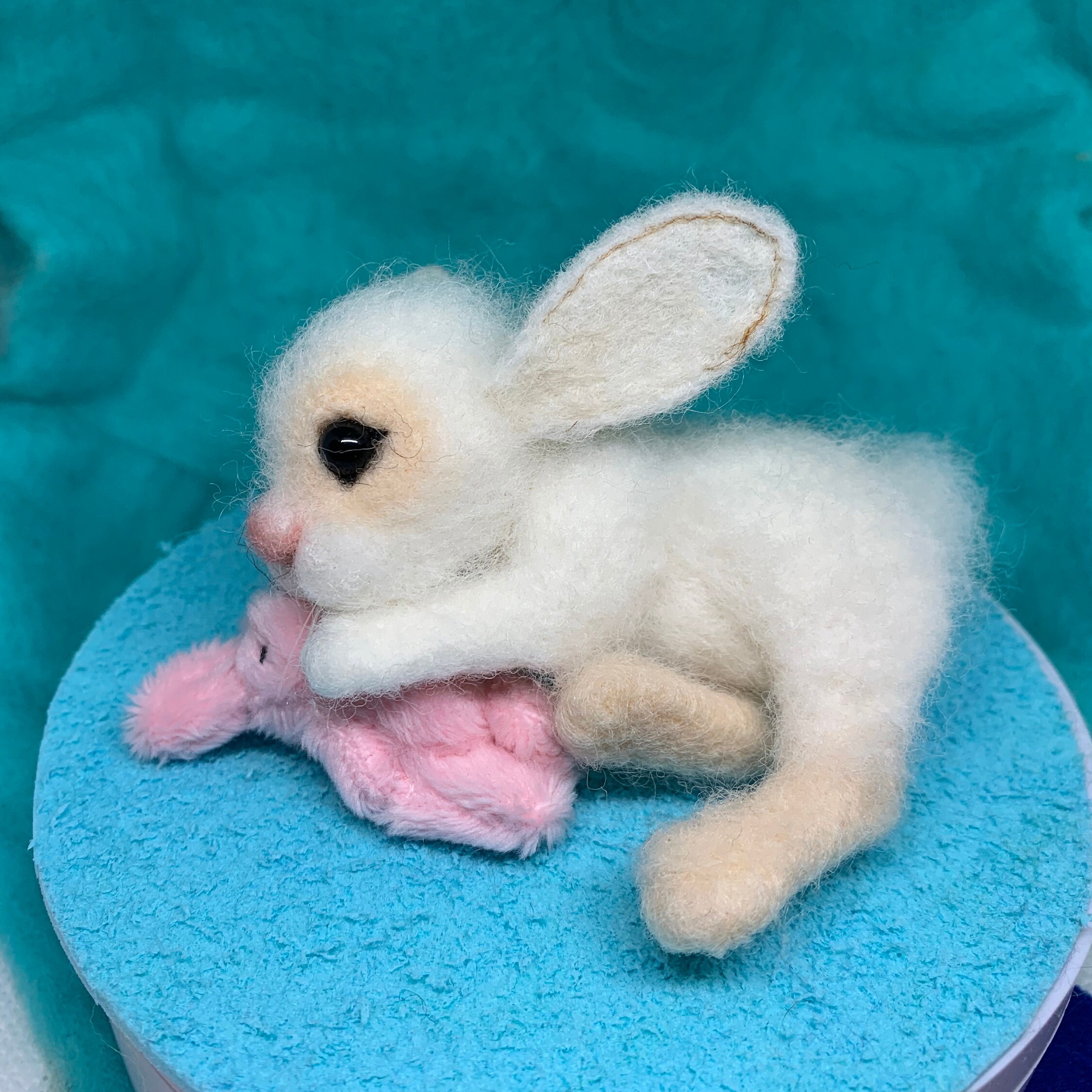 Needle Felted/ Miniature Sculpture / Rabbit/ Bunny / Hare /handmade ...