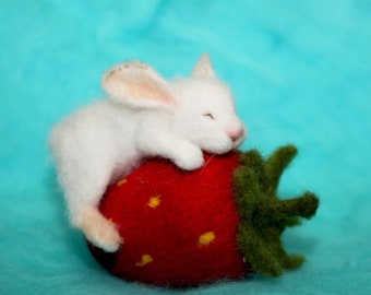 Needle Felted/ Miniature/ rabbit / hare/ bunny/ handmade gift