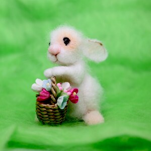 Needle Felted/ Miniature Sculpture / Rabbit/ Bunny / Hare /easter Gift ...