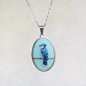 Custom Bird Pendant Necklace Parrot Jewelry Pet Loss Portrait Personalized Bird Mom Gift Budgie Cockatiel İGalah Ringneck Parakeet image 7