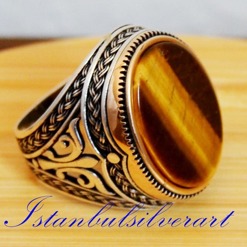 Mens Handmade Ring Turkish Handmade Silver Men Ring Ottoman - Etsy