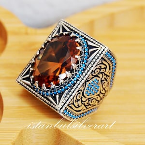 Mens Handmade Ring Turkish Handmade Silver Ottoman Men Ring - Etsy