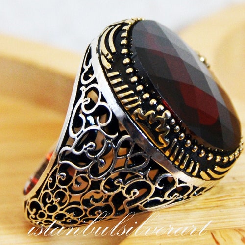 Mens Handmade Ring Turkish Handmade Silver Men Ring Ottoman - Etsy