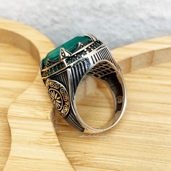 Turkish Jewellery Wood Green Royal Collection Green Tiger's Eye