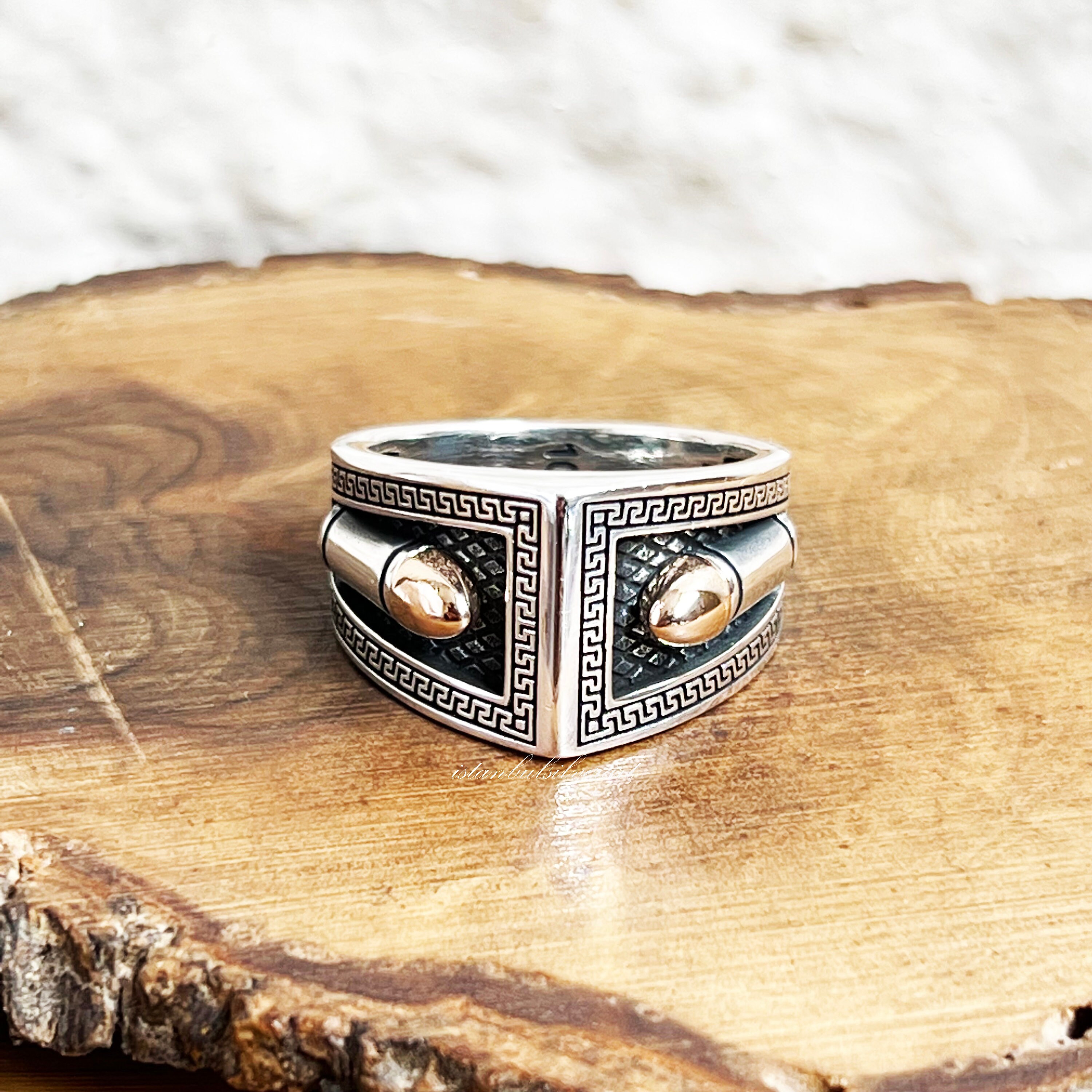 Handmade 925 Sterling Silver Bullet Ring, Ottoman Mens Ring - Etsy